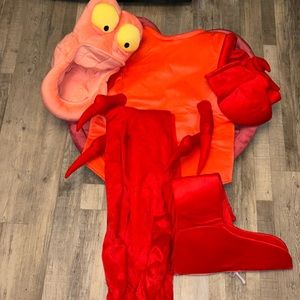 Sebastian Full Costume! Little Mermaid